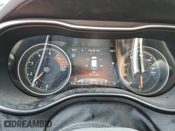 2019 Jeep Cherokee Trailhawk Elite with VIN 1C4PJMBNXKD147403, listed as a Copart auction lot 61609245 with 58,636 mi miles and Clean title. Bid and sale history available at DreamBid. Image 9.