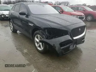 2018 Jaguar F-PACE 30t Premium with VIN SADCJ2GX4JA236479, listed as a Copart auction lot 85607154 with 81,446 mi miles and Salvage Title. Bid and sale history available at carsss.com. Image 12.