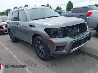 2017 Nissan Armada Platinum z VIN JN8AY2NE3H9704928, wystawiony jako IAAI lot #42077752 z przebiegiem 172 587 mil mil oraz . Historia ofert i sprzedaży dostępna na DreamBid. Obrazek 1.