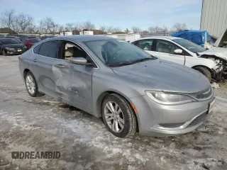 2016 Chrysler 200 Limited with VIN 1C3CCCAB4GN187668, listed as a Copart auction lot 89251955 with 84,843 mi miles and Salvage Title. Bid and sale history available at carsss.com. Image 4.