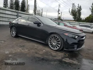 2019 Mercedes-Benz CLS with VIN WDD2J5JB4KA028017, listed as a Copart auction lot 42418875 with 56,030 mi miles and Salvage Title. Bid and sale history available at carsss.com. Image 4.