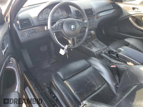 2003 BMW 3 Series 325Ci with VIN WBABS33453PG89418, listed as a Copart auction lot 89134855 with 120,869 mi miles and Salvage Title. Bid and sale history available at carsss.com. Image 8.
