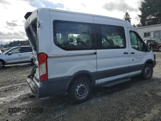 2018 Ford Transit XL with VIN 1FMZK1CM1JKB41666, listed as a Copart auction lot 74843154 with 26,405 mi miles and Salvage title. Bid and sale history available at DreamBid. Image 3.
