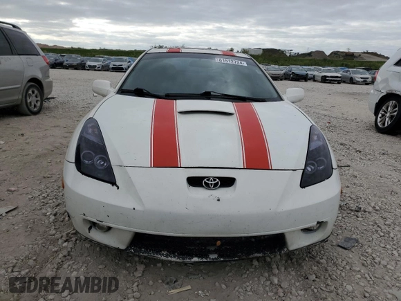 2002 Toyota Celica GT with VIN JTDDR32T020123915, listed as a Copart auction lot 81512724 with 194,756 mi miles and Salvage Title. Bid and sale history available at carsss.com. Image 5.