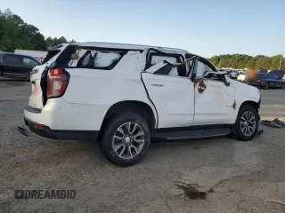 2021 Chevrolet Tahoe LT with VIN 1GNSCNKD1MR363008, listed as a Copart auction lot 51953455 with 77,353 mi miles and Salvage title. Bid and sale history available at DreamBid. Image 3.