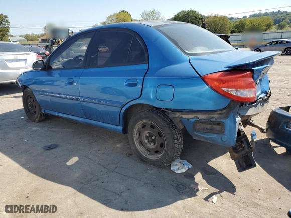 2005 Kia Rio with VIN KNADC125656397268, listed as a Copart auction lot 70216414 with 140,500 mi miles and Salvage Title. Bid and sale history available at carsss.com. Image 2.