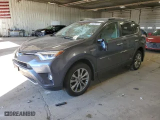 2017 Toyota RAV4 Hybrid Limited with VIN JTMDJREV0HD123969, listed as a Copart auction lot 74329974 with 0 mi miles and Clean Title. Bid and sale history available at carsss.com. Image 1.
