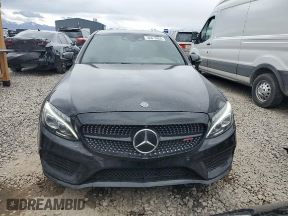 2017 Mercedes-Benz C 43 AMG with VIN 55SWF6EB6HU192204, listed as a Copart auction lot 48478805 with 83,487 mi miles and Salvage Title. Bid and sale history available at DreamBid. Image 5.