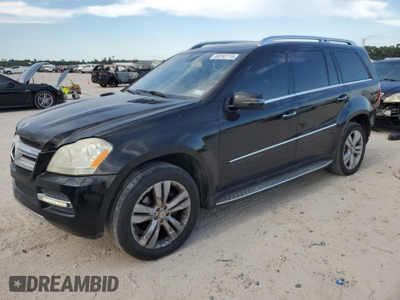 2012 Mercedes-Benz GL-Class GL 450 with VIN 4JGBF7BE6CA768147, listed as a Copart auction lot 66292774 with 152,695 mi miles and Salvage Title. Bid and sale history available at carsss.com. Image 1.