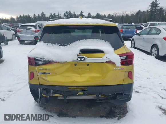 2021 Kia Seltos SX with VIN KNDETCA28M7166732, listed as a IAAI auction lot 41261289 with 35,979 mi miles. Bid and sale history available at carsss.com. Image 16.