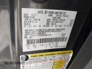 2017 Ford Expedition XLT с VIN 1FMJU1HT5HEA61173, выставлен на аукционе IAAI как лот 42053877 с пробегом 177 514 миль миль и . История ставок и продаж доступна на DreamBid. Изображение 9.