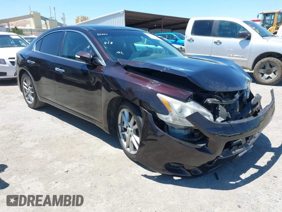 2010 Nissan Maxima SV with VIN 1N4AA5AP0AC823995, listed as a IAAI auction lot 42672254 with 174,386 mi miles and . Bid and sale history available at DreamBid. Image 1.