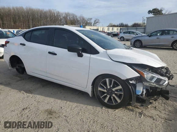 2024 Nissan Versa S with VIN 3N1CN8DV2RL819291, listed as a Copart auction lot 49752265 with 35,509 mi miles and Salvage Title. Bid and sale history available at DreamBid. Image 4.