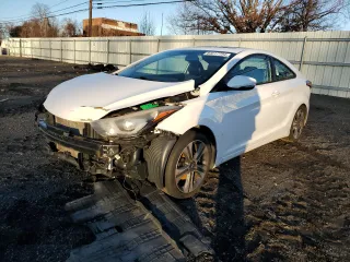 2014 Hyundai Elantra Coupe with VIN KMHDH6AH3EU025665, listed as a Copart auction lot 84617794 with 112,994 mi miles and Salvage Title. Bid and sale history available at carsss.com. Image 1.