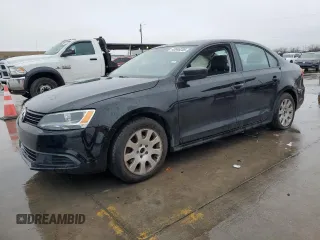 2014 Volkswagen Jetta Sedan S with VIN 3VW2K7AJ9EM285611, listed as a Copart auction lot 43046205 with 124,019 mi miles and Salvage Title. Bid and sale history available at carsss.com. Image 1.