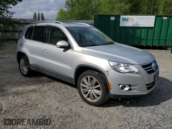 2011 Volkswagen Tiguan SE with VIN WVGBV7AX8BW539668, listed as a Copart auction lot 56858575 with 107,079 mi miles and Clean Title. Bid and sale history available at DreamBid. Image 4.