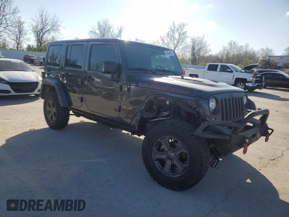 2017 Jeep Wrangler Unlimited Rubicon z VIN 1C4BJWFGXHL737844, wystawiony jako Copart lot #53044635 z przebiegiem 49 286 mil mil oraz Czysty tytuł • Clean title. Historia ofert i sprzedaży dostępna na DreamBid. Obrazek 4.