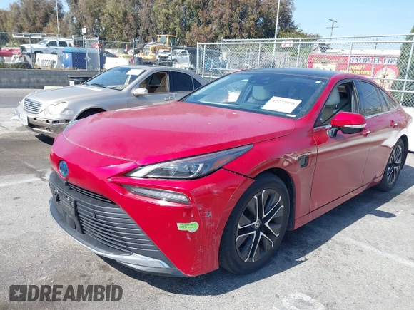 2022 Toyota Mirai XLE with VIN JTDAAAAA6NA004649, listed as a IAAI auction lot 42272950 with 24,687 mi miles and . Bid and sale history available at DreamBid. Image 18.