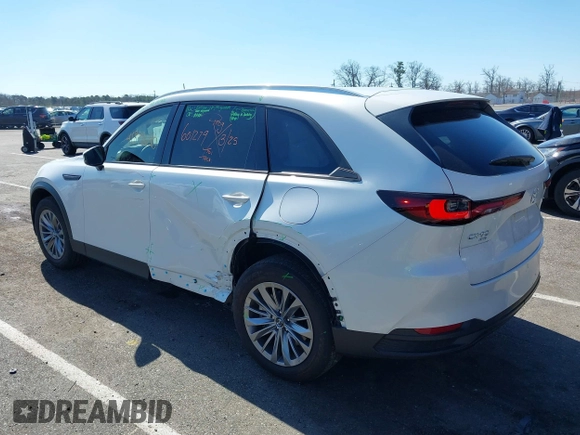 2024 Mazda CX-90 Preferred with VIN JM3KKBHD4R1175985, listed as a IAAI auction lot 41898640 with 7,359 mi miles and . Bid and sale history available at DreamBid. Image 3.