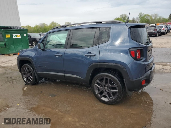 2021 Jeep Renegade Latitude with VIN ZACNJDBB6MPN30754, listed as a Copart auction lot 57025535 with 16,133 mi miles and Salvage title. Bid and sale history available at DreamBid. Image 2.