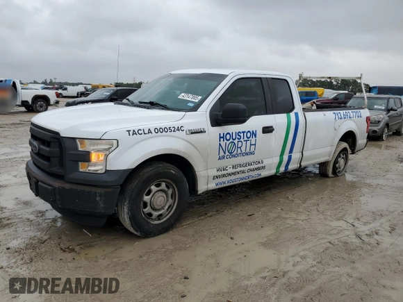 2016 Ford F-150 XL with VIN 1FTEX1CF3GKE26318, listed as a Copart auction lot 43147885 with 261,869 mi miles and Salvage Title. Bid and sale history available at carsss.com. Image 1.