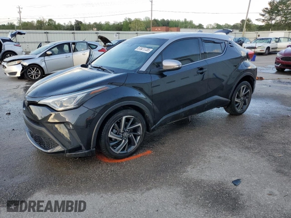 2021 Toyota C-HR LE with VIN NMTKHMBX2MR128910, listed as a Copart auction lot 51821735 with 37,533 mi miles and Salvage Title. Bid and sale history available at carsss.com. Image 1.