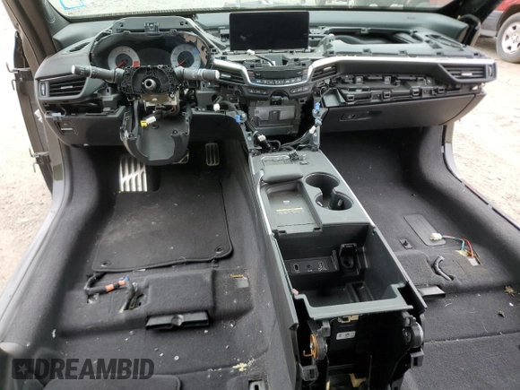 2021 Acura TLX w/A-Spec Package with VIN 19UUB5F56MA015227, listed as a Copart auction lot 58589905 with Not provided miles and Salvage title. Bid and sale history available at DreamBid. Image 8.