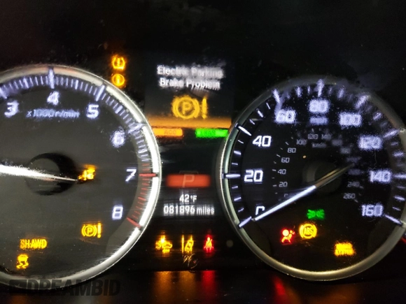 2019 Acura MDX Technology with VIN 5J8YD4H54KL034427, listed as a Copart auction lot 87233334 with 81,896 mi miles and Salvage title. Bid and sale history available at DreamBid. Image 9.