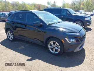2023 Hyundai Kona SEL with VIN KM8K6CAB3PU012120, listed as a IAAI auction lot 42134639 with 15,057 mi miles and . Bid and sale history available at DreamBid. Image 1.