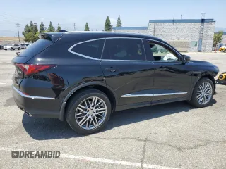 2022 Acura MDX Advance with VIN 5J8YE1H86NL006669, listed as a Copart auction lot 62025965 with Not provided miles and Salvage title. Bid and sale history available at DreamBid. Image 3.