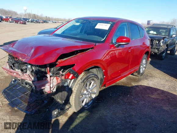 2024 Mazda CX-5 S Select with VIN JM3KFBBL7R0410809, listed as a IAAI auction lot 41607407 with 17,351 mi miles and . Bid and sale history available at carsss.com. Image 2.