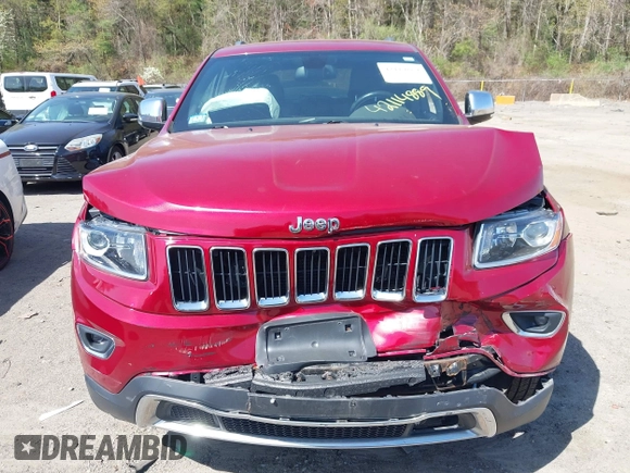2014 Jeep Grand Cherokee Limited with VIN 1C4RJFBG7EC483316, listed as a IAAI auction lot 42114889 with 106,409 mi miles and . Bid and sale history available at DreamBid. Image 12.