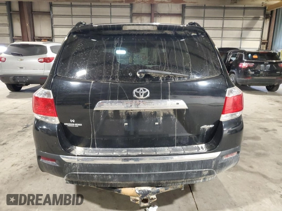 2012 Toyota Highlander Limited with VIN 5TDDK3EH2CS160765, listed as a Copart auction lot 49209385 with 170,967 mi miles and Salvage Title. Bid and sale history available at carsss.com. Image 6.