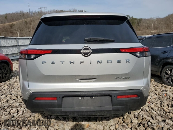 2023 Nissan Pathfinder SV z VIN 5N1DR3BC8PC243303, wystawiony jako Copart lot #45817675 z przebiegiem 48 288 mil mil oraz Szkoda całkowita • Salvage title. Historia ofert i sprzedaży dostępna na DreamBid. Obrazek 6.