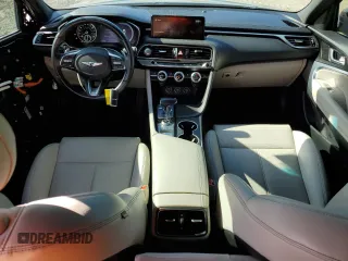 2022 Genesis G70 2.0T with VIN KMTG34TAXNU093905, listed as a Copart auction lot 45394115 with 57,495 mi miles and Salvage Title. Bid and sale history available at carsss.com. Image 8.