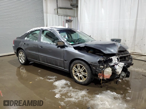 2008 Volvo S60 2.5T with VIN YV1RH592382701627, listed as a Copart auction lot 43521655 with 0 mi miles and Salvage Title. Bid and sale history available at carsss.com. Image 4.