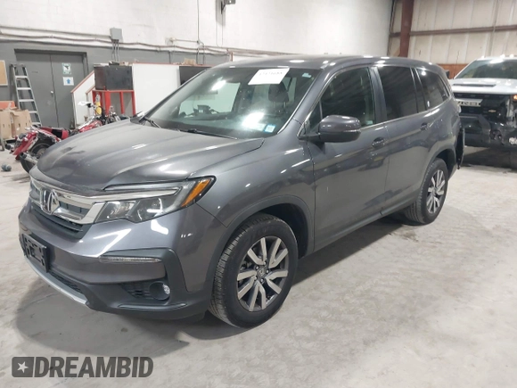 2019 Honda Pilot EX-L with VIN 5FNYF6H51KB099825, listed as a IAAI auction lot 42421688 with 51,370 mi miles and . Bid and sale history available at DreamBid. Image 17.