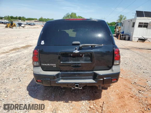 2008 Chevrolet TrailBlazer 3LT with VIN 1GNDT13S582240504, listed as a Copart auction lot 53967635 with 180,824 mi miles and Salvage Title. Bid and sale history available at DreamBid. Image 6.