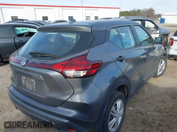 2021 Nissan Kicks S with VIN 3N1CP5BV8ML537354, listed as a IAAI auction lot 41618551 with 44,785 mi miles. Bid and sale history available at carsss.com. Image 4.