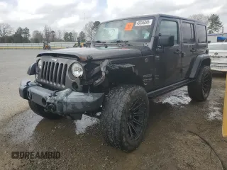 2018 Jeep Wrangler JK Unlimited Sport S with VIN 1C4HJWDG9JL927864, listed as a Copart auction lot 49345095 with 107,087 mi miles and Salvage Title. Bid and sale history available at carsss.com. Image 1.