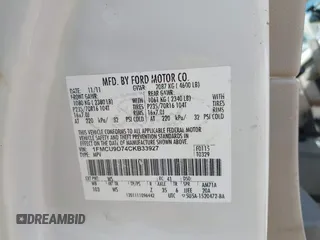 2012 Ford Escape XLT с VIN 1FMCU9D74CKB33927, выставлен на аукционе IAAI как лот 42657298 с пробегом 168 828 миль миль и . История ставок и продаж доступна на DreamBid. Изображение 9.