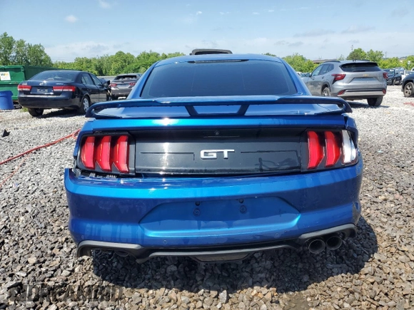 2018 Ford Mustang GT with VIN 1FA6P8CF8J5134060, listed as a Copart auction lot 56380195 with 101,111 mi miles and Salvage title. Bid and sale history available at DreamBid. Image 6.