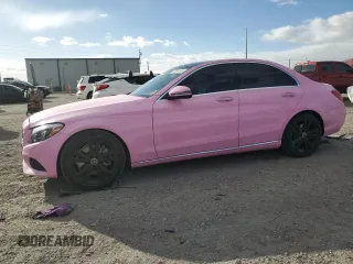 2018 Mercedes-Benz C with VIN 55SWF4JB4JU278062, listed as a Copart auction lot 47644345 with 12,968 mi miles and Salvage Title. Bid and sale history available at carsss.com. Image 1.