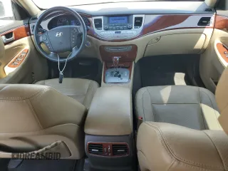 2013 Hyundai Genesis 3.8L with VIN KMHGC4DDXDU257851, listed as a Copart auction lot 59491725 with 95,844 mi miles and Salvage title. Bid and sale history available at DreamBid. Image 8.