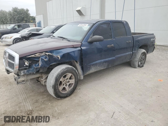 2006 Dodge Dakota ST with VIN 1D7HW28N46S517804, listed as a Copart auction lot 83544284 with Not Provided miles and Salvage Title. Bid and sale history available at DreamBid. Image 1.