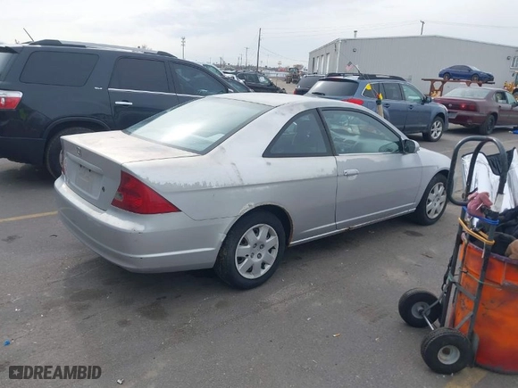 2001 Honda Civic EX with VIN 1HGEM22991L003255, listed as a IAAI auction lot 41613024 with 197,787 mi miles. Bid and sale history available at carsss.com. Image 4.