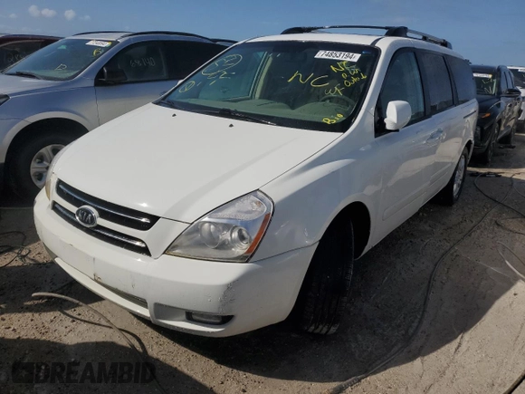 2006 Kia Sedona LX with VIN KNDMB233266030622, listed as a Copart auction lot 74853194 with Not Provided miles and Non Repairable. Bid and sale history available at carsss.com. Image 1.