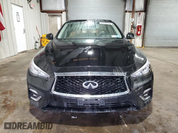 2019 Infiniti Q50 Luxe with VIN JN1EV7AR6KM556566, listed as a Copart auction lot 50066695 with 64,801 mi miles and Clean Title. Bid and sale history available at carsss.com. Image 5.