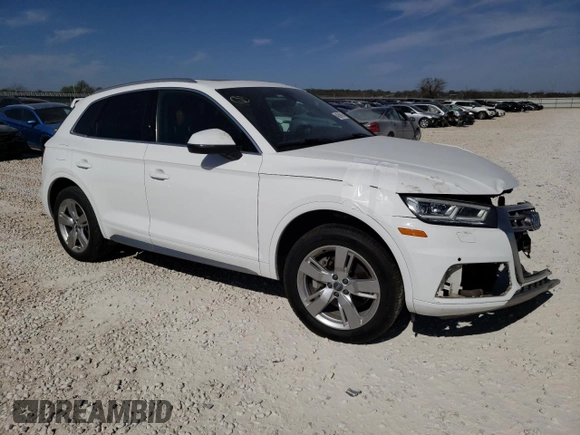 2018 Audi Q5 Premium Plus with VIN WA1BNAFY0J2025672, listed as a Copart auction lot 48595915 with 94,905 mi miles and Salvage Title. Bid and sale history available at carsss.com. Image 4.