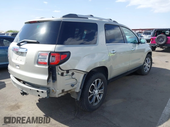 2013 GMC Acadia SLT with VIN 1GKKRSKD0DJ182197, listed as a IAAI auction lot 41925396 with 125,258 mi miles and . Bid and sale history available at carsss.com. Image 4.